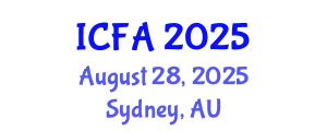 International Conference on Fisheries and Aquaculture (ICFA) August 28, 2025 - Sydney, Australia