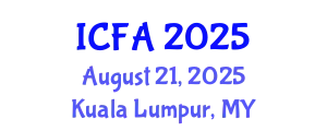 International Conference on Fisheries and Aquaculture (ICFA) August 21, 2025 - Kuala Lumpur, Malaysia