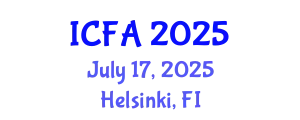International Conference on Fisheries and Aquaculture (ICFA) July 17, 2025 - Helsinki, Finland