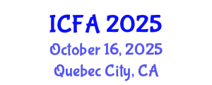International Conference on Fisheries and Aquaculture (ICFA) October 16, 2025 - Quebec City, Canada
