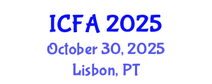 International Conference on Fisheries and Aquaculture (ICFA) October 30, 2025 - Lisbon, Portugal