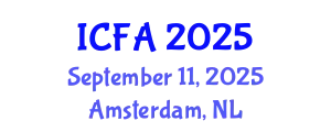 International Conference on Fisheries and Aquaculture (ICFA) September 11, 2025 - Amsterdam, Netherlands