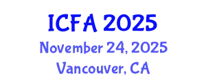International Conference on Fisheries and Aquaculture (ICFA) November 24, 2025 - Vancouver, Canada