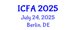 International Conference on Fisheries and Aquaculture (ICFA) July 24, 2025 - Berlin, Germany
