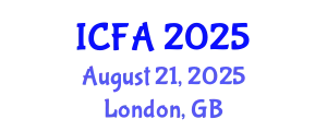 International Conference on Fisheries and Aquaculture (ICFA) August 21, 2025 - London, United Kingdom