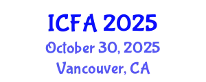 International Conference on Fisheries and Aquaculture (ICFA) October 30, 2025 - Vancouver, Canada