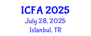 International Conference on Fisheries and Aquaculture (ICFA) July 28, 2025 - Istanbul, Turkey