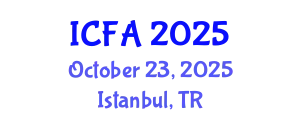 International Conference on Fisheries and Aquaculture (ICFA) October 23, 2025 - Istanbul, Turkey