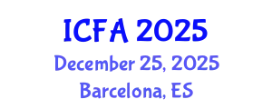 International Conference on Fisheries and Aquaculture (ICFA) December 25, 2025 - Barcelona, Spain