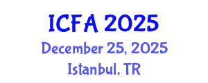 International Conference on Fisheries and Aquaculture (ICFA) December 25, 2025 - Istanbul, Turkey
