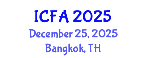 International Conference on Fisheries and Aquaculture (ICFA) December 25, 2025 - Bangkok, Thailand