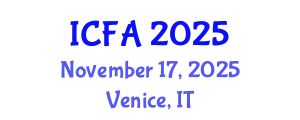 International Conference on Fisheries and Aquaculture (ICFA) November 17, 2025 - Venice, Italy