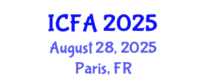 International Conference on Fisheries and Aquaculture (ICFA) August 28, 2025 - Paris, France