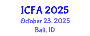International Conference on Fisheries and Aquaculture (ICFA) October 23, 2025 - Bali, Indonesia