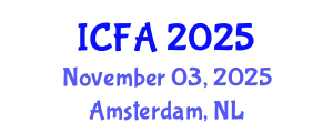 International Conference on Fisheries and Aquaculture (ICFA) November 03, 2025 - Amsterdam, Netherlands
