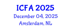 International Conference on Fisheries and Aquaculture (ICFA) December 04, 2025 - Amsterdam, Netherlands