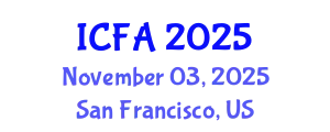 International Conference on Fisheries and Aquaculture (ICFA) November 03, 2025 - San Francisco, United States