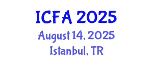 International Conference on Fisheries and Aquaculture (ICFA) August 14, 2025 - Istanbul, Turkey