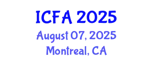 International Conference on Fisheries and Aquaculture (ICFA) August 07, 2025 - Montreal, Canada