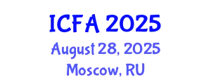 International Conference on Fisheries and Aquaculture (ICFA) August 28, 2025 - Moscow, Russia