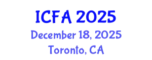 International Conference on Fisheries and Aquaculture (ICFA) December 18, 2025 - Toronto, Canada