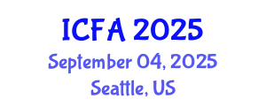 International Conference on Fisheries and Aquaculture (ICFA) September 04, 2025 - Seattle, United States