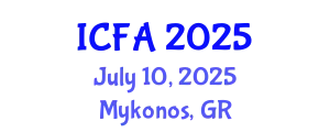 International Conference on Fisheries and Aquaculture (ICFA) July 10, 2025 - Mykonos, Greece