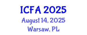 International Conference on Fisheries and Aquaculture (ICFA) August 14, 2025 - Warsaw, Poland