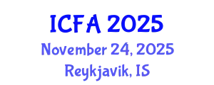 International Conference on Fisheries and Aquaculture (ICFA) November 24, 2025 - Reykjavik, Iceland