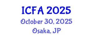 International Conference on Fisheries and Aquaculture (ICFA) October 30, 2025 - Osaka, Japan