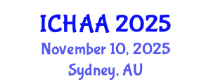 International Conference on Healthy and Active Aging (ICHAA) November 10, 2025 - Sydney, Australia