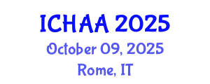 International Conference on Healthy and Active Aging (ICHAA) October 09, 2025 - Rome, Italy