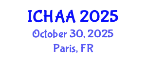 International Conference on Healthy and Active Aging (ICHAA) October 30, 2025 - Paris, France