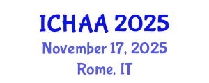 International Conference on Healthy and Active Aging (ICHAA) November 17, 2025 - Rome, Italy