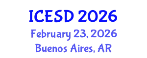 International Conference on Education, Sustainability and Development (ICESD) February 23, 2026 - Buenos Aires, Argentina