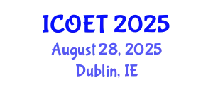 International Conference on Offshore Engineering and Technology (ICOET) August 28, 2025 - Dublin, Ireland
