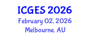 International Conference on Geography, Environment and Society (ICGES) February 02, 2026 - Melbourne, Australia