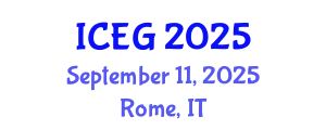 International Conference on Economic Geography (ICEG) September 11, 2025 - Rome, Italy
