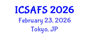 International Conference on Sustainable Agriculture Farming Systems (ICSAFS) February 23, 2026 - Tokyo, Japan