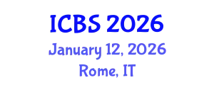 International Conference on Biomedical Sciences (ICBS) January 12, 2026 - Rome, Italy