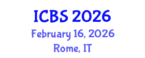 International Conference on Biomedical Sciences (ICBS) February 16, 2026 - Rome, Italy
