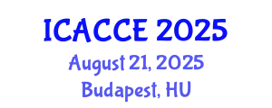 International Conference on Architectural, Civil and Construction Engineering (ICACCE) August 21, 2025 - Budapest, Hungary