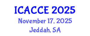 International Conference on Architectural, Civil and Construction Engineering (ICACCE) November 17, 2025 - Jeddah, Saudi Arabia