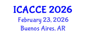 International Conference on Architectural, Civil and Construction Engineering (ICACCE) February 23, 2026 - Buenos Aires, Argentina