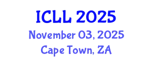 International Conference on Linguistics and Languages (ICLL) November 03, 2025 - Cape Town, South Africa