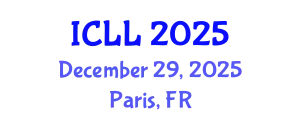 International Conference on Linguistics and Languages (ICLL) December 29, 2025 - Paris, France