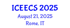 International Conference on Education, Environment, Culture and Society (ICEECS) August 21, 2025 - Rome, Italy