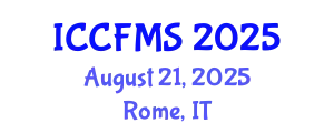 International Conference on Cinema, Film and Media Studies (ICCFMS) August 21, 2025 - Rome, Italy