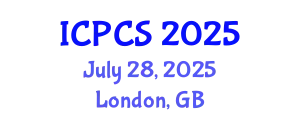 International Conference on Political and Cultural Studies (ICPCS) July 28, 2025 - London, United Kingdom