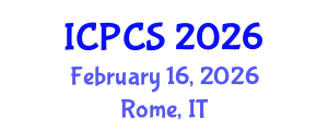 International Conference on Political and Cultural Studies (ICPCS) February 16, 2026 - Rome, Italy